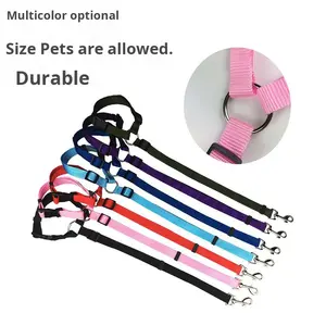 Collar de Seguridad Ajustable de Nailon para Perros y Gatos, Cinturones de Seguridad para Vehículos con Restricción para el Reposacabezas del Automóvil - Product Image 3