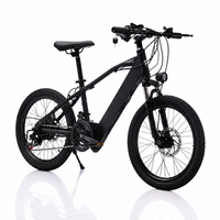 Vélo électrique de montagne pour adultes de 20 pouces, moteur sans balais 36V 350W, batterie lithium intégrée au moyeu arrière, cadre en acier à haute teneur en carbone, fourche à suspension 21