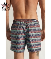 Shorts de bain pour hommes MLY tendance, imprimés tie-dye, maillot de bain, short de plage, short de surf, fabrication sur mesure avec logo.