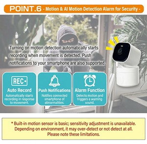 Caméra de sécurité intelligente Tuya Wifi PTZ 2K 3MP, intérieure, audio bidirectionnel, sans fil, surveillance CCTV, suivi automatique, caméra IP intelligente - Product Image 5