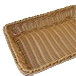 Panier à fruits rectangulaire en rotin fait main pour le présentation et le rangement du pain et des fruits secs - Product Image 5