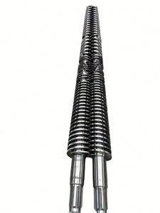 กระบอกสกรูคู่ทรงกรวยแบบไบเมทัลลิก/ไนไตรด์ รุ่น SZ65/132 สำหรับท่อ UPVC ระบบน้ำประปา-ระบายน้ำ อะไหล่เครื่องจักรพลาสติกและยาง - Product Image 4