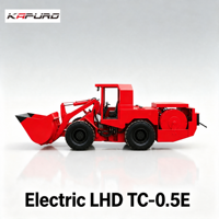 Cargador Eléctrico TC-0.5E LHD de 1 Tonelada, 0.5 CBM, 1825mm de Perfil Bajo, 45kN de Fuerza de Tracción, Máquina de Minería Subterránea