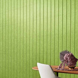 China Pared Silenciador Absorbente de sonido Paneles de techo Precio Estudio Oficina Insonorizado Cuadrado Fibra de mascotas Paneles acústicos Diseño de ranura - Product Image 2