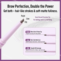 Crayon à sourcils : Imperméable et résistant à la transpiration, avec des traçages distincts, longue tenue, fini doux et naturel. Eyeliner pour sourcils