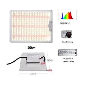 100 W vatios 100 W rojo azul LED crece panel de luz espectro completo Fito lámpara