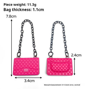 بيع بالجملة تصميم العلامة التجارية المعلقات الصغيرة دمية حقيبة متقاطعة مع الجسم سحر صيحات الموضة سلاسل المفاتيح Diy حقيبة - Product Image 6