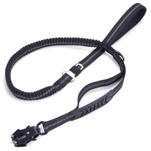 Nylon Tactical <strong>Dog</strong> Collar and <strong>Leash</strong> Set with Car Safe Buckle Clip Lead Collar for Medium <strong>Large</strong> <strong>Dogs</strong> Heavy Duty Bungee <strong>Dog</strong> <strong>Leash</strong> - Product Image 4