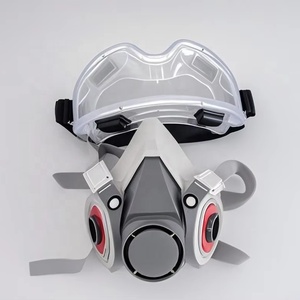 หน้ากากป้องกันแก๊สพิษครึ่งหน้าสำหรับ6200พ่นสีสารเคมีสารกำจัดศัตรูพืชควันพร้อมแว่นตา - Product Image 1