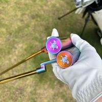 Putter de golf de haute qualité, coloré, fabriqué en usine, marque privée, pour droitier, forgé en acier inoxydable CNC, unisexe, avec housse de putter.