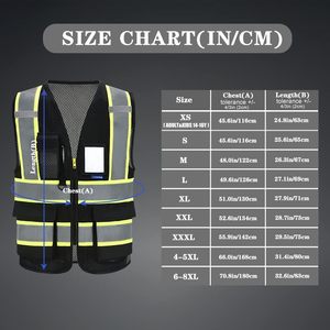 Gilet de sécurité unisexe haute visibilité classe 2, réfléchissant et imperméable avec éclairage LED (conforme ANSI/ISEA, poches et fermeture éclair) - Product Image 5