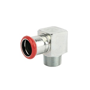 <span class=keywords><strong>Coude</strong></span> à 90 degrés fileté en acier au carbone Q235 EN10305-3, galvanisé, populaire en Chine - Product Image 1