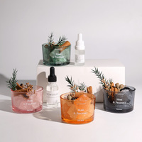 DIY Aromathérapie Gemstone Diffuser Set Non-Fire Crystal Glass Fire-Free avec Essential Oil