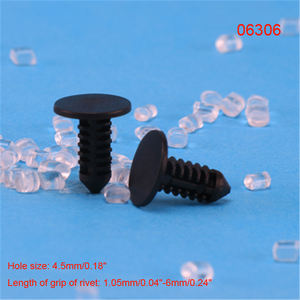 06B Trou 3mm/0.12 "-4.63mm/0.18" Voiture Clips Arbre de Retenue En <span class=keywords><strong>Plastique</strong></span> Nylon Rivets - Product Image 4