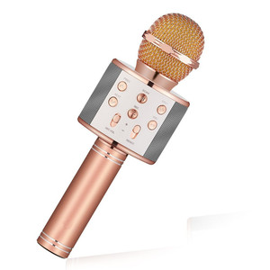 OEM <span class=keywords><strong>ws</strong></span> <span class=keywords><strong>858</strong></span> không dây karaoke bluetooth <span class=keywords><strong>microphone</strong></span> cho hát dọc theo - Product Image 1