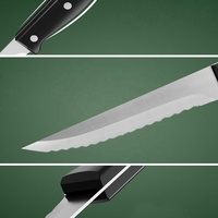 Ensemble de couteaux de cuisine de chef en acier inoxydable de haute qualité facas de cozinha couteaux de cuisine avec ciseaux à aiguiser les fourchettes