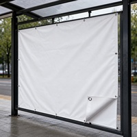 Bannière en vinyle grand format personnalisable, imperméable et résistante au vent, pour la publicité sur les arrêts de bus, dans les zones de circulation publique