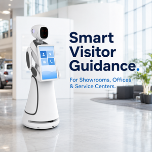 Robot d'accueil commercial IA avec écran tactile 21,5 pouces et navigation autonome LiDAR pour hôtels, commerce de détail, secteur de la santé, banques - Product Image 4