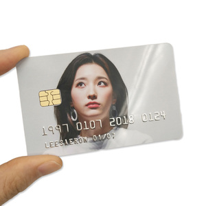 Customized printing real chip embossed number plastic business card like credit card - Product Image 2