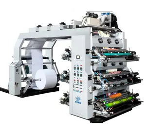 Máquina para hacer bolsas de plástico/tela no tejida, 6 colores, precio de máquina de impresión flexográfica