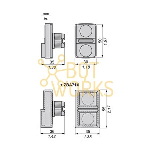 Schneider Electric ZB5AW7L3740 - Nuovo - Product Image 1
