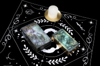 Cartes de tarot imprimées personnalisées 350 g/m² Jeux de cartes Oracle Jeux de cartes avec boîte rigide personnalisée
