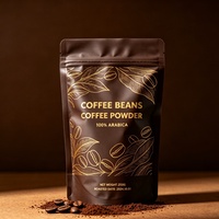 Bolsas de Café de Papel Kraft Ecológicas con Impresión Personalizada, Bolsa con Cierre y Base Plana, Forrada con PLA, para Empacar Granos de Café y Alimentos