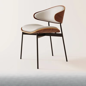 <span class=keywords><strong>Silla</strong></span> <span class=keywords><strong>de</strong></span> Estudio Contemporánea para el Hogar, <span class=keywords><strong>Silla</strong></span> <span class=keywords><strong>de</strong></span> Salón <span class=keywords><strong>con</strong></span> Cubierta <span class=keywords><strong>de</strong></span> Tela, <span class=keywords><strong>Respaldo</strong></span> Curvo y Suave, 4 Patas <span class=keywords><strong>de</strong></span> Metal, Sillón para Uso en Interiores - Product Image 6