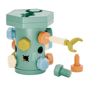 Fijne Motoriek Zuigelingen Vroege Montessori Educatief Speelgoed Magnetische Bijpassende Spel Roterende Schroef Peuter Baby Speelgoed