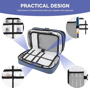 Bolsa de Medicamentos, Estuche Refrigerante para Insulina, Estuche de Viaje de Doble Capa para Diabéticos u Otros Accesorios para el Cuidado de la Diabetes - Product Image 4