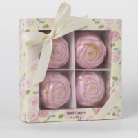 Set Hadiah Bom Mandi Bunga Pink Grosir Pabrik, Perawatan Tubuh, Membersihkan, Melembapkan, Aroma Tumbuhan