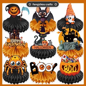 Decoración <span class=keywords><strong>de</strong></span> Halloween, Festival <span class=keywords><strong>de</strong></span> los Fantasmas, Fiesta <span class=keywords><strong>de</strong></span> Navidad, Calabaza, Araña, Panal 3D, Adorno Colgante <span class=keywords><strong>de</strong></span> Panal para Fiesta <span class=keywords><strong>de</strong></span> Halloween - Product Image 4
