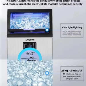 China Amos Professional Automatic <strong>Ice</strong> Maker 25kg Commercial <strong>Ice</strong> <strong>Making</strong> <strong>Machine</strong> for Shop and <strong>Ice</strong> Cube Sale Business