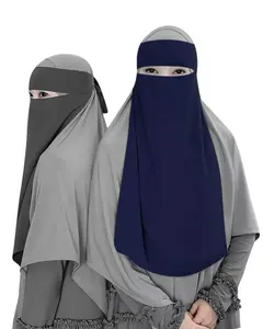 Châles pour femmes musulmanes, bandeau uni islamique islamique, serviette pour le visage musulman, Hijab musulman en coton du moyen-orient, Offre Spéciale