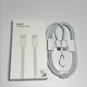 Câble de charge rapide USB-C vers USB-C, 1M 60W PD, haute vitesse, tressé en nylon pour iPhone 15 16 17 - Product Image 1