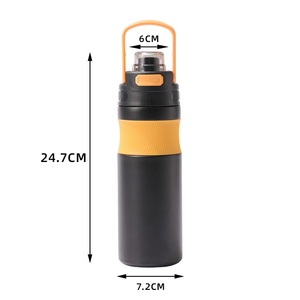 20oz/600ml 316 Stainless Steel Vacuum Insulated Sports Water <b>Bottle</b> Leakproof <b>Thermos</b> For Hiking Camping Travel Hot & Cold - Product Image 2