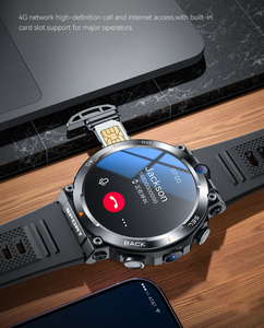 สมาร์ทวอทช์ H10 หน้าจอ IPS ขนาด 44-49 มม. สำหรับผู้ชาย รองรับซิมคู่ 4G ระบบ Android พร้อม GPS NFC ตรวจวัดอัตราการเต้นของหัวใจ กันน้ำระดับ IP67 แบตเตอรี่ใช้งานได้นานถึง 4 วัน - Product Image 6