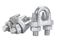 Connecteur de câble électrique de type U en acier galvanisé inoxydable de haute qualité, pince de serrage pour câble métallique pour matériel de ligne de poteau