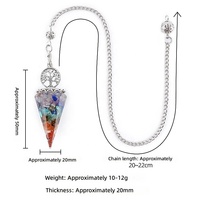 Pendentif de méditation et de yoga en quartz rose naturel, forme arbre de vie, pyramide hexagonale, fréquence réglable, pour la création de bijoux DIY (vente en gros)