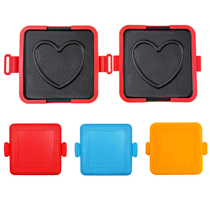 Amour divisé-rouge-bleu-orange