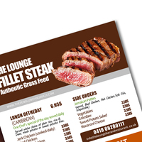 Échantillon Gratuit - Impression Personnalisée de Brochures Publicitaires, Dépliants, Flyers, Menus de Restaurant - Format et Couleur Personnalisés