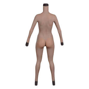 Body entier réaliste Formes mammaires Vagin Silicone Full Body Suit Sissy Sous-vêtements avec bras Pieds Crossdressing <span class=keywords><strong>Lingerie</strong></span> - Product Image 3