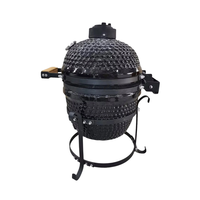Barbecue Kamado en céramique de 13 pouces, barbecue à charbon de bois, barbecue d'extérieur pour la cuisine en plein air