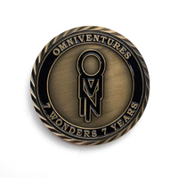 Pièce de monnaie commémorative personnalisée double face, logo d'entreprise et texte d'anniversaire sur mesure, prix abordable