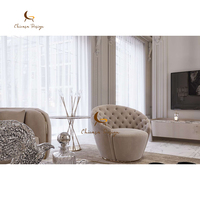 Ensemble de canapés modernes de luxe en velours pour salon, mobilier capitonné tendance avec rembourrage en éponge pour appartement ou centre commercial