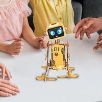 Kit de bricolage robotique, jouet éducatif, modèle de robotique, puzzle 3D en bois, assemblage mobile, contrôlé par la voix, kit d'expérimentation scientifique