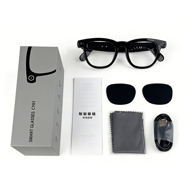 CY01 Smart Sunglasses with Camera Audio AI Translator and Video Recording Function WIFI Connectivity Eye Glasses