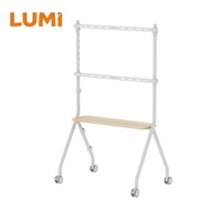 LUMI 2024 Support mobile de sol pour TV Chevalet roulant Support de studio avec support sur roues Chariot TV pour la maison 80 pouces | MP0291-01