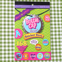 Lot de 168 autocollants pour bouchons de bouteilles, livre d'autocollants Fashion Diva, bloc d'autocollants pour les magasins de papeterie et les boutiques de fournitures artisanales