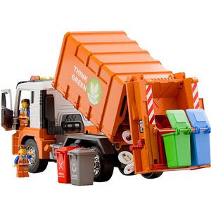 <span class=keywords><strong>Camion</strong></span> à ordures surdimensionné à pompe, <span class=keywords><strong>camion</strong></span> de collecte des déchets pour enfants, véhicule de construction, <span class=keywords><strong>camion</strong></span> à benne basculante, plastique à friction - Product Image 4